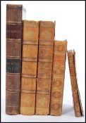 A selection of 19th Century leather bound books to include two volumes ( XII & X III) of 'English