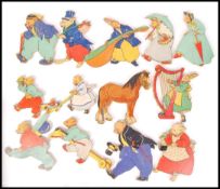 ASSORTED VINTAGE NURSERY WOODEN WALL HANGING ANIMAL CHARACTERS