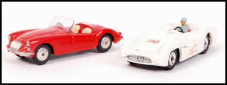 VINTAGE CORGI MGA AND DINKY 237 SCALE DIECAST CARS
