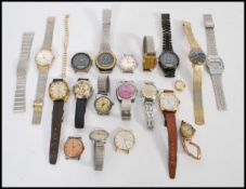 A collection of vintage watches to include Lanco, Virtus, Zoniku, Sekonda, Bulver, Rallye, Tissot,