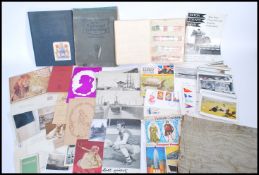 Large box containing quantity of postcards, photographs and other printed material of all ages/