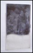 A silver hallmarked card / cigarette case of rectangular form with hinged front lid and simple