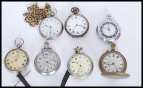 A group of vintage pocket watches to include a Remontoir Ancre De Precision full hunter, Siro