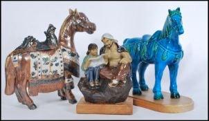 A 20th Century ceramic Tang Dynasty style War Hors