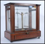 A cased set of vintage scientific apothecary Beckers and Sons chemical / chemists apothecary