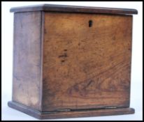 A 19th century Victorian mahogany small chemist medical apothecary / jewellery or specimen cabinet