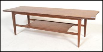 A retro 20th Century Danish inspired Richard Hornby low Afromosia / teak occasional table of