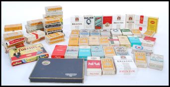 A collection of vintage 20th Century cigarette boxes to include Richmond, John Players, Wills Park