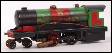 UNUSUAL 0 GAUGE LIVE STEAM SPIRIT FIRED LOCOMOTIVE