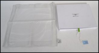 A Gieves and Hawkes of Savile Row London silk handmade handkerchief made for Bentley complete in