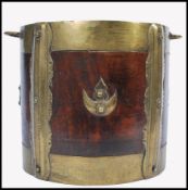 19TH CENTURY ANGLO COLONIAL INDIAN MAHOGANY AND BR