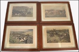 After Allen C. Sealy, A set of 4 original 19th century framed and glazed lithograph prints ' With
