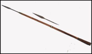 A late 19th / early 20th Century African possibly Assegai, or short Zulu spear, the single ended