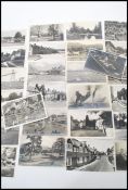 Postcards. Real photographic black & white British views. Small size x650, larger size x60  in