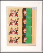 CHIP AND DALE WATERCOLOUR AND PEN STORY BOARD PAINTING