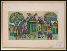 ABSTRACT SCENIC PAINTING BY ODETTE SPIER