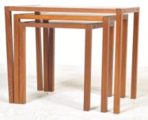 20TH CENTURY TEAK WOOD NEST OF TABLES