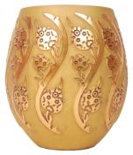 TURKISH GILT METAL AND GLASS LIMITED EDITION PASABAHCE VASE