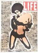 LIMTED EDITION ( No.17) ARTIST SCREEN PRINT LIFE MAGAZINE GLAM STRIPPER