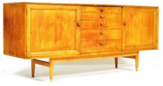 UNUSUAL VINTAGE 1960'S ELM WOOD SIDEBOARD CREDENZA