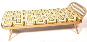 ERCOL WINDSOR HOOP BACK BEECH AND ELM SINGLE BED BY L. ERCOLANI