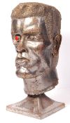 ARNOLD SCHWARZENEGGER FAN MADE METAL SCULPTURE BUST