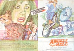 1970'S HAMMER HORROR FILM DOUBLE BILL CINEMA MOVIE POSTER