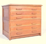 ART DECO 1940'S OAK ARCHITECT / ARTIST PLAN CHEST DRAWING BOARD