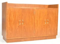 20TH CENTURY RETRO TEAK WOOD SIDEBOARD RECORD HI-FI CABINET