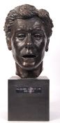 BRONZE CAST BUST OF SIR BOBBY ROBSON CBE ( 1933 - 2009 )