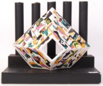 SYLVIA MORRIS STUDIO ART CERAMIC SCULPTURE WITH STAND AND PILLARS