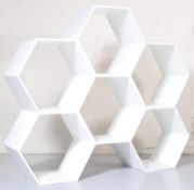 20TH CENTURY HONEYCOMB SHELVING DISPLAY UNIT