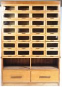 20TH CENTURY SHOP DISPLAY HABERDASHERY WALL UNIT CABINET