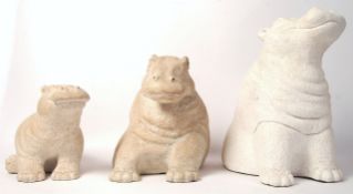 AUSTIN SCULPTURES HIPPOPOTAMI SCULPTURES BY PAUL BELLARDO