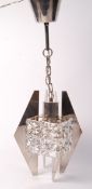 1960'S RETRO VINTAGE CEILING LIGHT PENDANT CHANDELIER