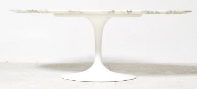 ORIGINAL KNOLL STUDIO 1956 ARABESCATO MARBLE TABLE BY E. SAARINEN