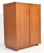 1970'S SCANDINAVIAN TEAK WOOD OFFICE CABINET - CUBE DESK UNIT