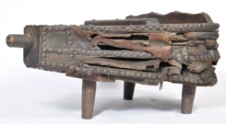EARLY 20TH CENTURY ANTIQUE DISTRESSED BLACKSMITH / FOUNDRY BELLOWS