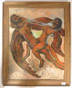 ABSTRACT PAINTING BY LOCAL BRISTOL ARTIST BEVERLY SKINNER