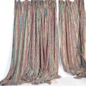 FESTIVAL OF BRITAIN STYLE LARGE CLOTH BACKED STAGE CURTAINS