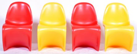 AFTER VERNER PANTON A CONTEMPORARY SET OF KIDS ' S ' CHAIRS