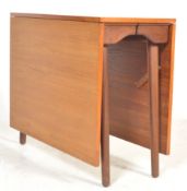 RETRO 1970'S SQUARED DROP LEAF TEAK WOOD DINING TABLE