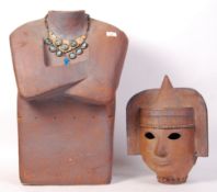 Sylvia Morris ( 20th Century ) - A large studio art stoneware pottery large exhibition piece Tibetan