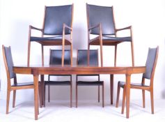 EXCEPTIONAL MOGENS KOLO DANISH DINING SUITE BY JOHANNES ANDERSEN