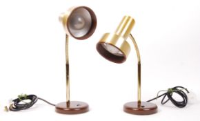 STUNNING 1970'S RETRO VINTAGE DESK / TABLE GOOSENECK LAMPS