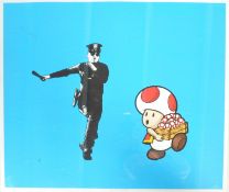 LIMITED ECDITION ' BUSTED ' GRAFFITI ART PRINT BY TRUST ICON