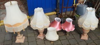 Various table lamps