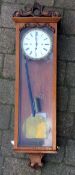 Vienna regulator wall clock with ornate pedestal & a one piece dial H97cm
