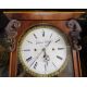 Vienna regulator wall clock maker Johann Kralik in Wien with 3 weights in a cherry wood case with - Image 3 of 12