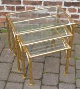 Brass nest of tables